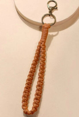 TWIST BRAIDED WRISTLET KEYCHAIN