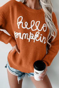 HELLO PUMKIN SWEATER