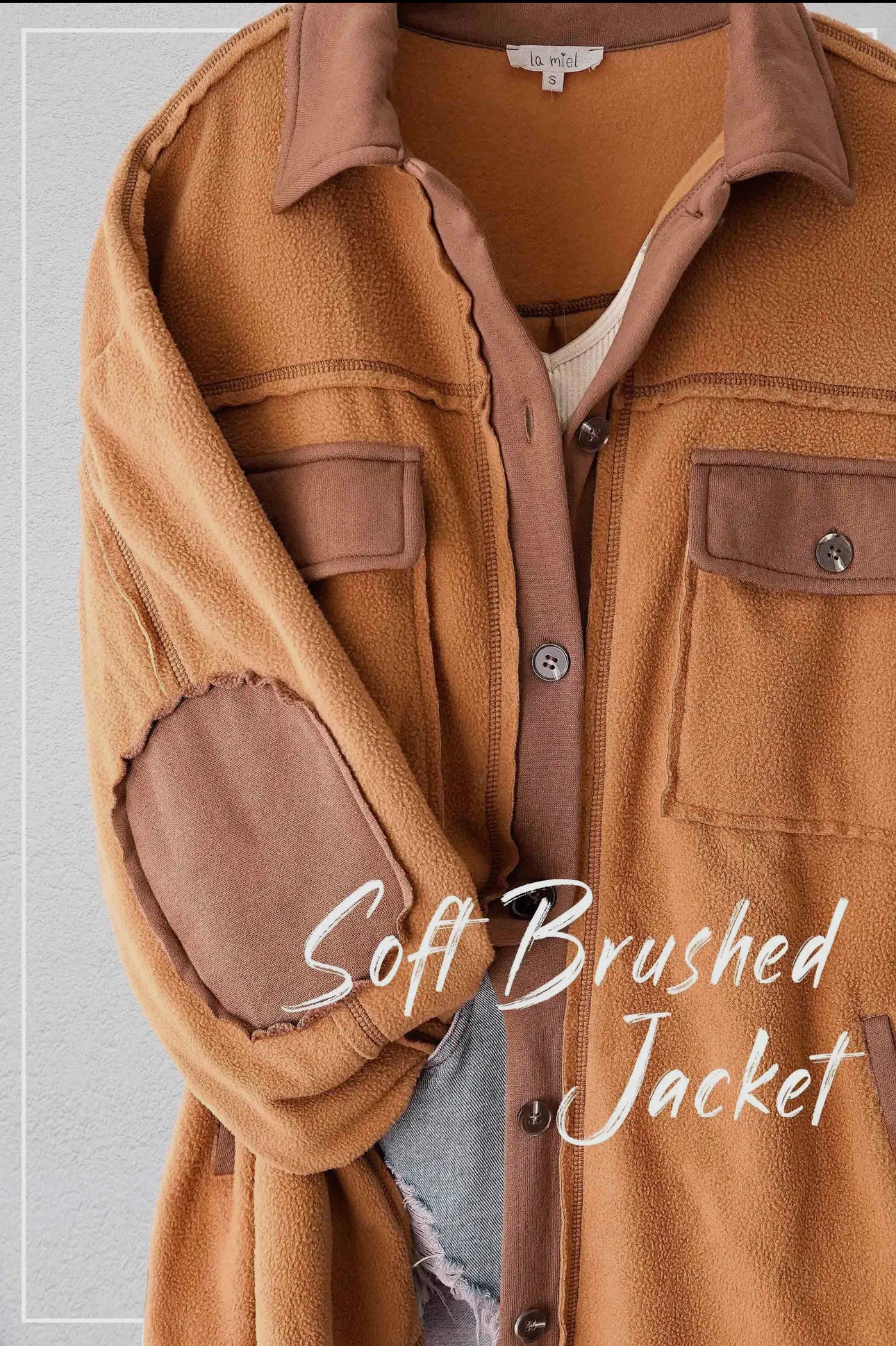 SOFT BUTTON DOWN SHACKET