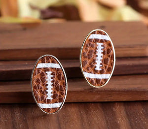 FOOTBALL STUD EARRINGS