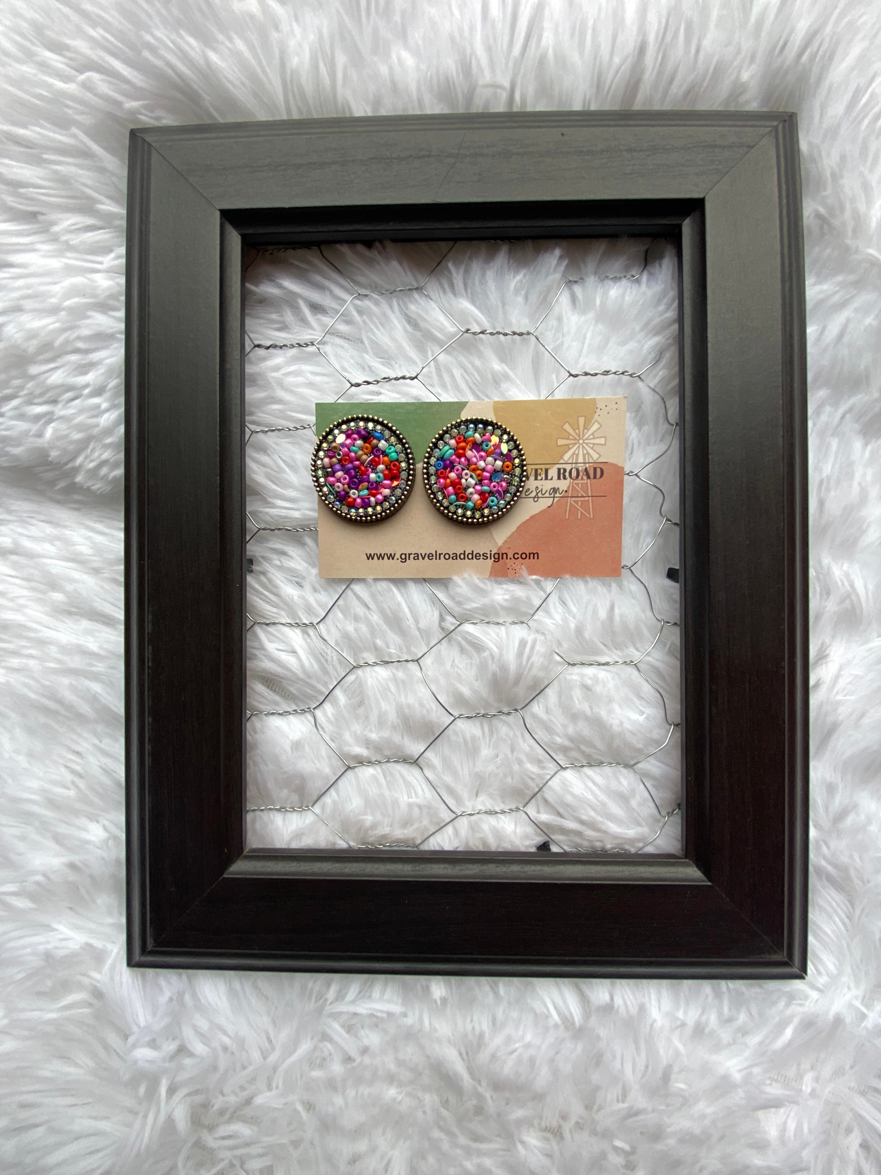 Round Multi Color Earrings